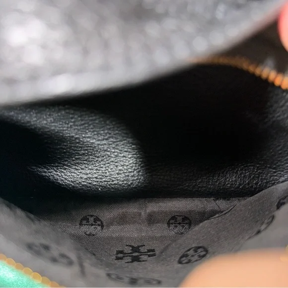 Tory Burch Black Pebbled Leather Backpack (M) - Picture 3 of 6